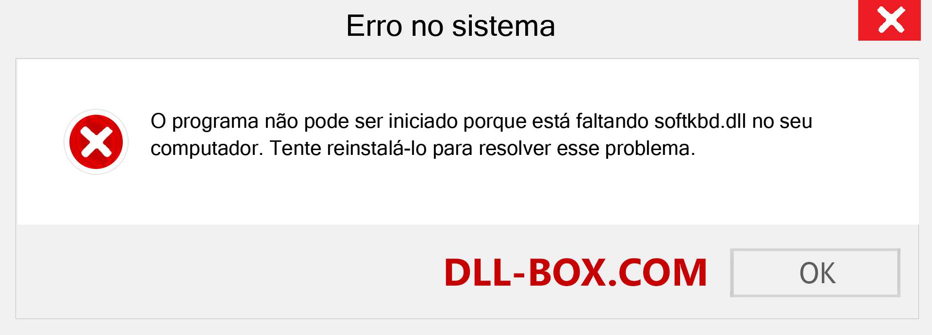 Arquivo softkbd.dll ausente ?. Download para Windows 7, 8, 10 - Correção de erro ausente softkbd dll no Windows, fotos, imagens